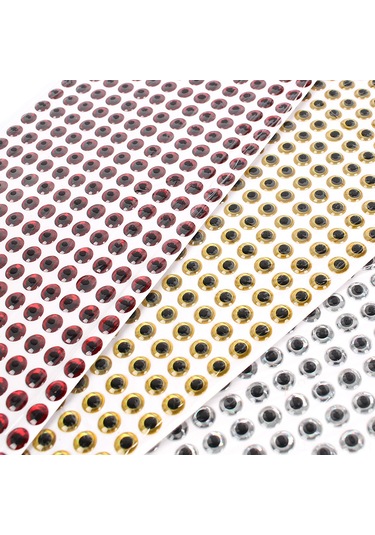 Springsun 3d Epoksi Balık Gözleri - 100 Adet 3-12mm Çeşitli Boyutlarda Yapay Yem Aksesuarı