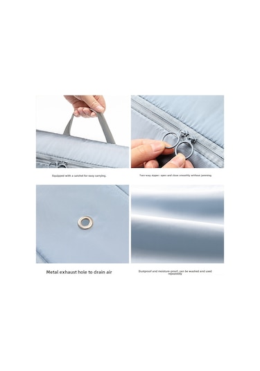 Yunboo Büyük Boy Siyah Giyim Sıkıştırıcı Depolama Çantası - Ev Ve Seyahat İçin Kıyafet, Yatak Çarşafları İçin Alan Tasarrufu Sağlar Siyah