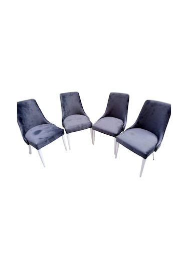 Bengimobilya Sandalye Papel Model Kayın Torna Retro Ayak Babyfac Antrasit Kapi