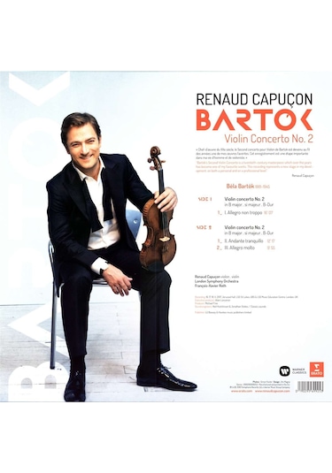 Renaud Capuçon - Bela Bartok Violin Concerto No. 2 / Plak Lp
