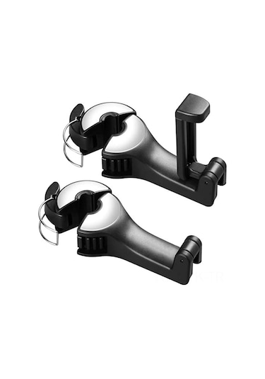 Vkemall Araba Organizatörü: 2'li Kanca + Telefon Tutucu, 33 Kg Yük Kapasitesi, Evrensel Uyum, Sessiz Ve Sağlam Abs Malzeme İle Bagaj Düzenleyici