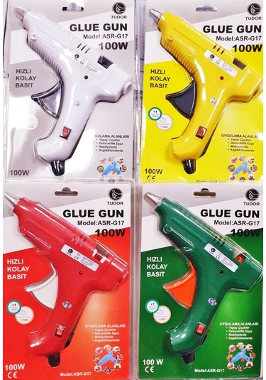 Tudor ASR-G17 Sıcak Kalın Mum Silikon Tabancası 100W Watt Anahtarlı Beyaz