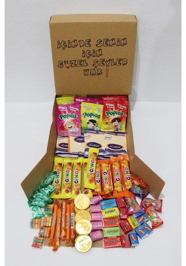90'lar Nostalji Şeker,sakız,cino Sevgiliye Hediye Pakedi 5