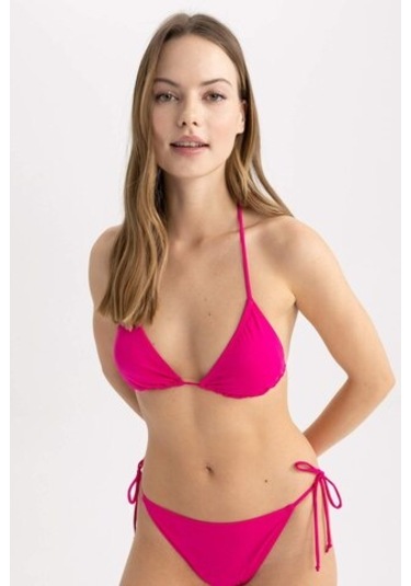 Defacto Fall İn Love Regular Fit Üçgen Bikini Üstü T3666az23sppn615 Pembe