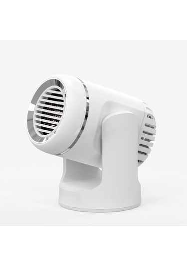 Beyaz Seametal 12v Oto Kaloriferi Taşınabilir Hava Isıtma Fanı Enerji Tasarrufu Hızlı Isıtma Buz Çözücü Buğu Çözücü 2 İn 1 Pano Isıtıcı Fanı Kombo