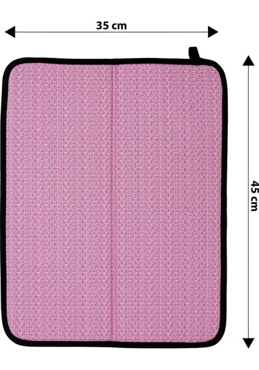 Bulaşık Kurutma Matı Bulaşık Matı - Pembe