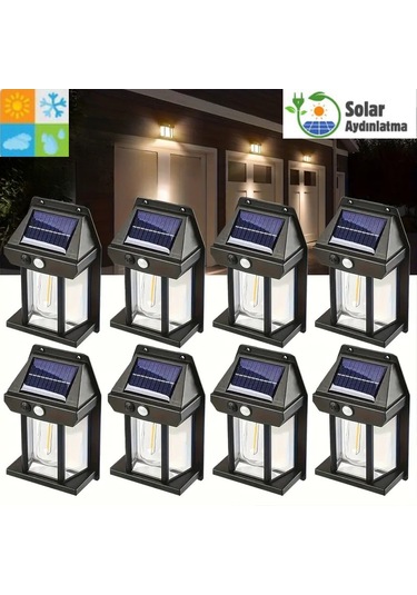 Mrs Solar Hb-700 Model 8'li Paket Dekoratif Güneş Enerjili Bahçe