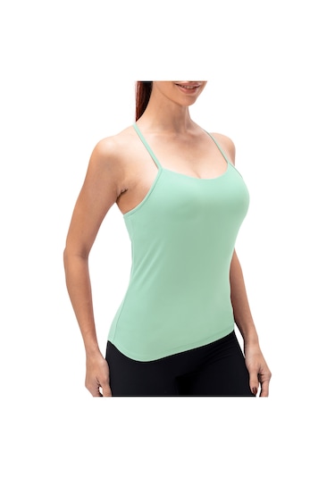 Jeemson Kadın Spor Atleti - Çapraz Askılı, Çıkarılabilir Sütyenli, Esnek Ve Rahat Yoga Sütyeni Yeşil, Xl Açık Yeşil