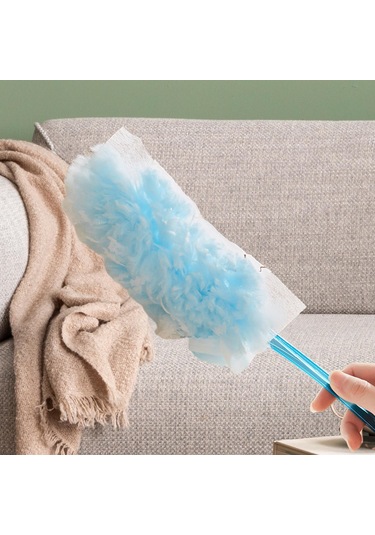 Homyl Duster Yedekler Pratik Elektrostatik Panjur Mobilya Saplı Mavi