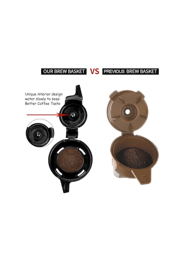 Teltree Flexbrew Uyumlu Tekrarlı Kullanım Kahve Filtresi Sepeti, Hassas Çelik Ağ, 2 Adet, 20g Kapasite Diğer