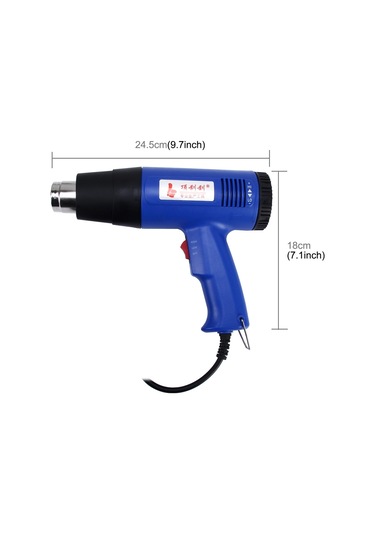 Sones Dıngguagua 1800w Endüstriyel Ağır Hizmet Profesyonel Ayarlanabilir Sıcaklık Isı Hava Tabancası Aleti Ab Fişi