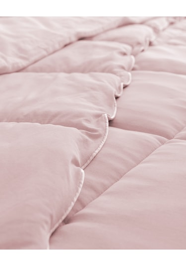 Madame Coco İlus Bambu Tek Kişilik Comforter Set - Pudra Pudra