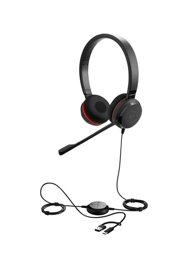 Jabra Evolve 30 Iı Duo Ns Usb-c/a Çağrı Merkezi Kulaklığı