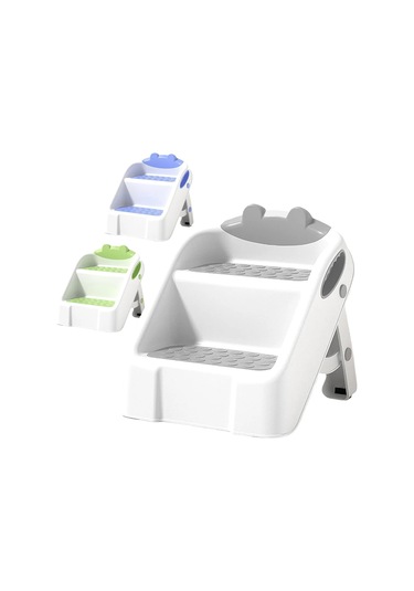 Çocuklar İçin 2 Adımlı Tabure Kaymaz Çocuk Çift Adımlı Tabure Çok Renki