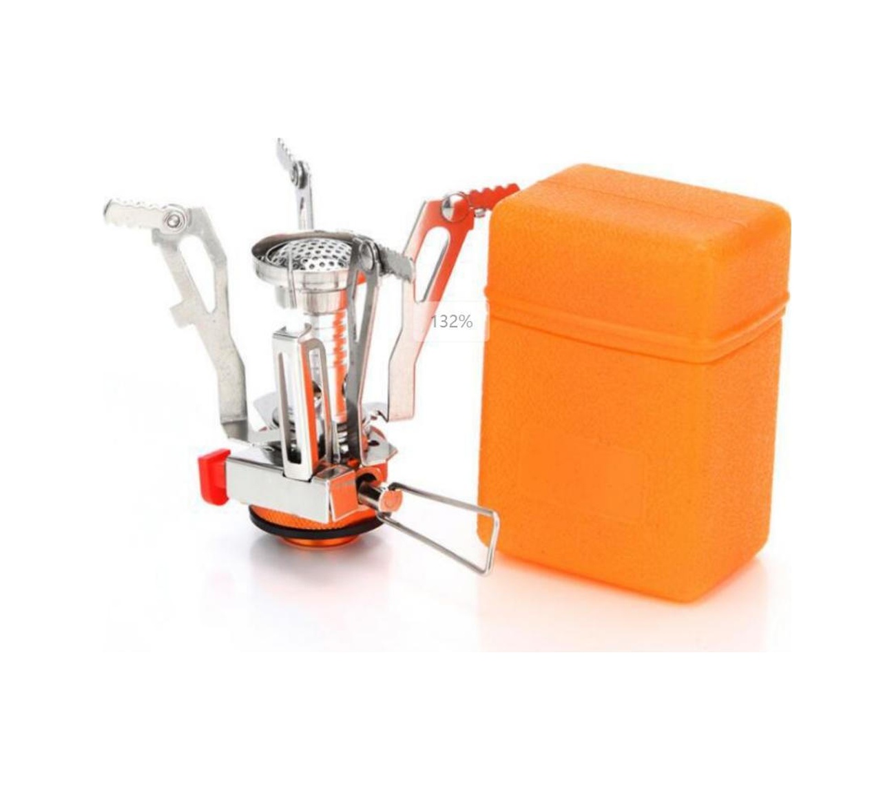 Fosenze Taşra Kampı İçin Çelik-alüminyum Mini Ocak, Elektronik Alevle Ateşleme, Taşınabilir Çanta İçeren Hafif Kullanimlı Isıtıcı Gümüş