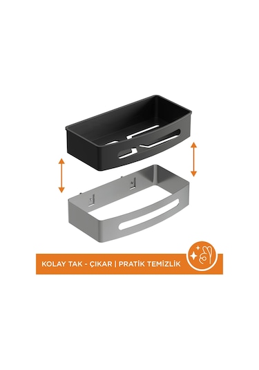 Aqua Bagno Smart Tekli Süngerlik 24 X 12,5 Cm. , Parlak Krom