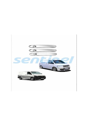 Vw Transporter T7 Krom Kapı Kolu 3 Kapı Paslanmaz Çelik 6 Parça N11.8715