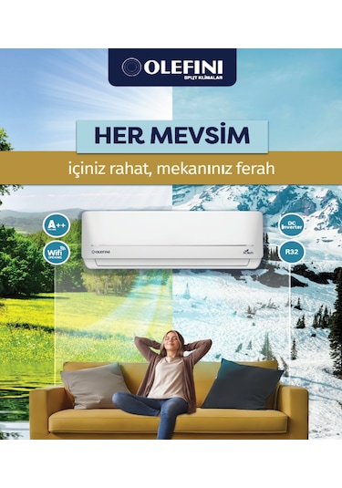 Olefini Hitech OLE-12 DCM A++ 12000 BTU Inverter Duvar Tipi Klima