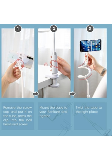 Ugreen Gooseneck Masaüstü Cep Telefonu Tutucu Çok Fonksiyonlu