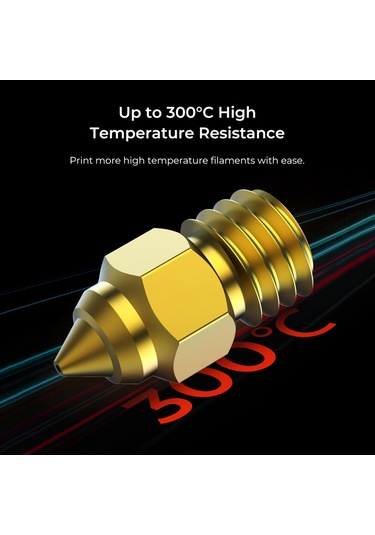 Dofolink Creality Bakır Nozzle Seti, 0.25-0.8mm Çapları, 300 C Isı Dayanımı, Ender-3/5/cr-10 Serileri İçin Fdm Filamentler İle Uyumlu