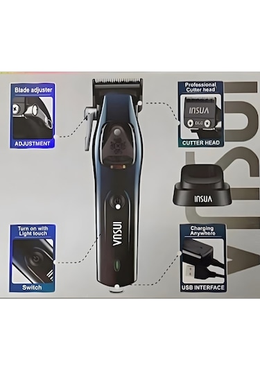 Insua Hk-9600 Profesyonel Şarjlı Saç Kesme Makinesi