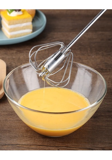 Hfambition Evde Pastane Malzemeleri İçin 12 İnç 201 Paslanmaz Çelik Yarı Otomatik Kek Karıştırıcı, El İşlemli Krema Karıştırma Aleti Diğer