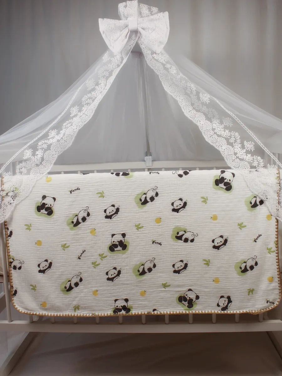 Hannydi Yenidoğanlar İçin Muslin Battaniye, Doğum Yaşı Küçük Bebek Arabası İçin Taburcu Götürücü 323370306 Beyaz