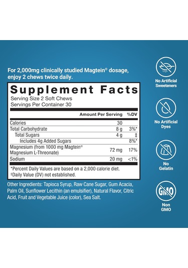 Force Factor Ultimate Magtein Magnesium Magnezyum L-threonate