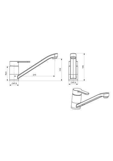 Vera Eviye Bataryası Döner Boru Krom