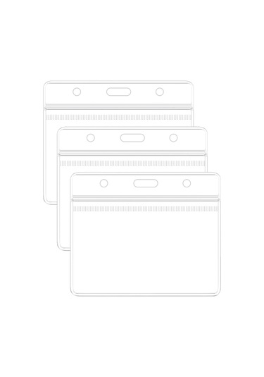 Fosenze Pvc Su Geçirmez Kart Koruyucu Seti - 4x3 İnç Boyut, Şeffaf Ve Dayanıklı Kart Kılıfı 3 Adet Diğer