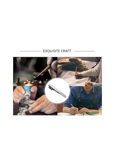 Mufunye Şık Ve Rahat Kravat İğnesi, Hipoalerjenik Çelik, 15 Farklı Desen Seçeneği Diğer Çok Renkli