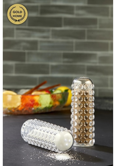 2 Li Boncuklu Plastik Mika Tuzluk Biberlik Baharatlık Boncuk Seri