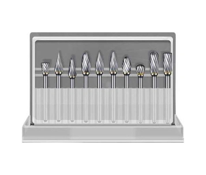 Tongxida 10 Adet Karbür Freze Seti - Tungsten Çelik Tek-kesim, Uygulamalı Alet Seti