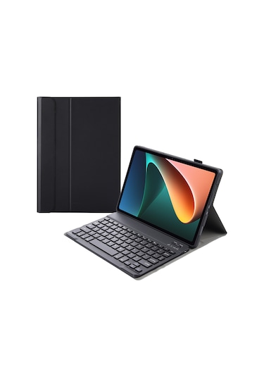 Lemestar Lenovo小新pad11 J606f/j716f蓝牙键盘保护套 - M10 Plus 3代10.6英寸皮套, Siyah Deri Kılıf + Standlı Klavye, Dayanıklı Malzeme, Kolay Kurulum Diğer