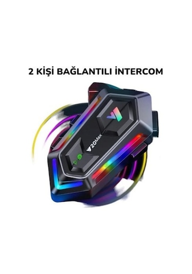Motoyel Y20 Max Bluetooth 5.3 Kask Interkom 2 Kişi