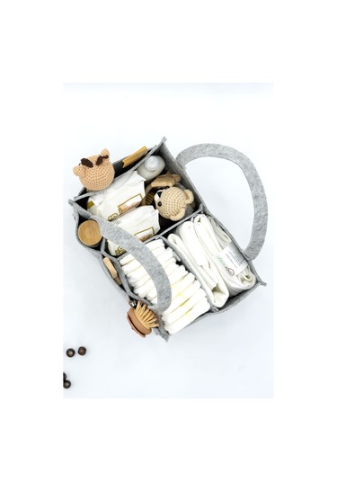 Mordesign Keçe Anne Bebek Bakım Çantası Yenidoğan Alt Açma Değiştirme Için Organizer Taşınabilir Düzenleyici Gri Zg948 Gri