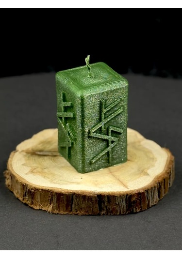Tajnaa Dver' Finansal Kanalın Arınması İçin Runik Mum 224754604 Yeşil