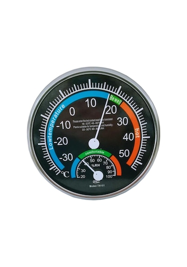 Dinosaurs Bahçe Ofisi Ev Termometresi Higrometre Ekipmanları Siyah