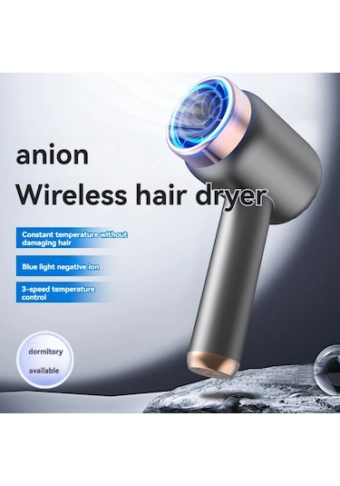 Lixiaqu01 Ev Kullanımı İçin Kablosuz Şarj Saç Kurutma Makinesi,