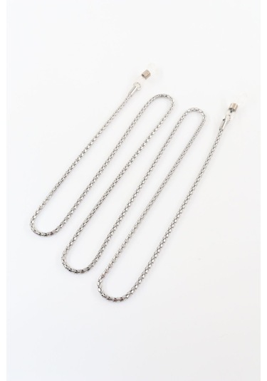 Çelik Gümüş Renk. Gözlük Zinciri. Özel Tasarım Steel. Gözlük İpi. Gözlük Askısı. Unisex Gümüş