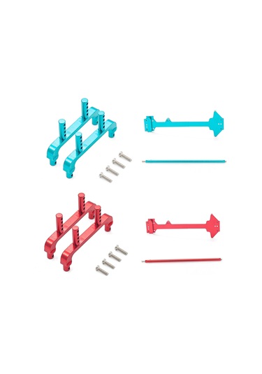 Youmex Alüminyum Rc Araba Geliştirme Seti: Kasa Direkli + Orta Vites Mil + İkinci Kat Tahtası, Wltoys 1/18 A959 A949 A969 A979 K929 Uyumlu Kırmızı