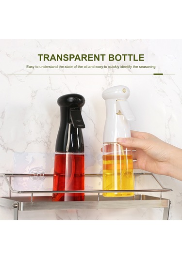 Youtek Ev Kullanıma 220ml Cam Gıda Sprey Botu, Barbekü Ve Salata İçin Yağ/sos Uygulayıcı, Leak-proof Ve Şeffaf Tasarım Çok Renkli