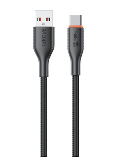 Wk Wdc-91a 66w Usb Tip-c Silikon Veri Kablosu, Uzunluk: 1m Siyah