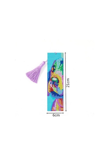 Xianwen Geeroyoo Renkli Köpek Şekilli 5d Elmas Kitap Ayracı Seti