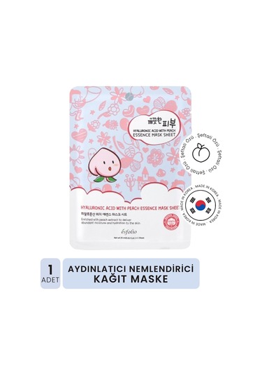 Hyalüronik Asit Ve Şeftali Ile Nemlendirici Kağıt Maske Mask