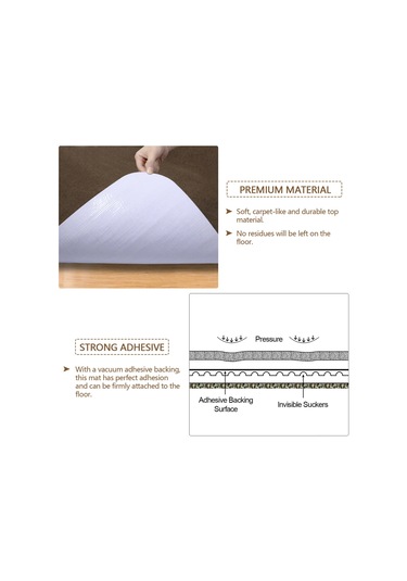 Xiyyadms Yapışkan Ve Kaymaz Ofis Sandalye Altlığı - Mobilya Çiziklerini Önler, Ev Ve Ofis İçin Yeşil