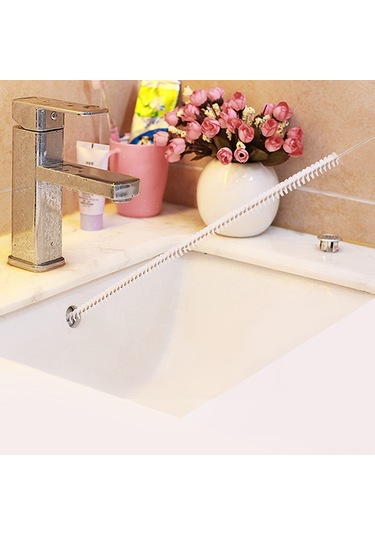 Ximistore9 Esnek Banyo Ve Mutfak Tüplerini Temizleyici Fırça - 71cm Uzunlukta Dayanıklı Demir Ve Pp Tel - Yeşil Yeşil