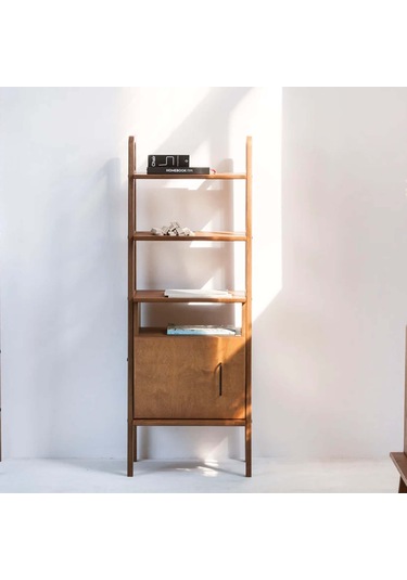 Woodesk Lago, Ahşap Kitaplık Ve Raf Ünitesi, 140x50 Tik Renk Woodesk Lago, Ahşap Kitaplık Ve Raf Ünitesi, 140x50 Tik Renk