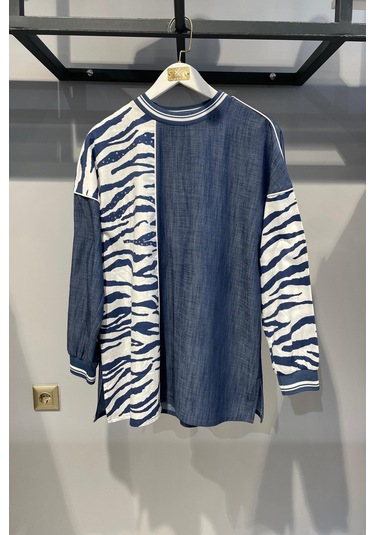 25y2418 Miaruj Tunik İndigo Mavi