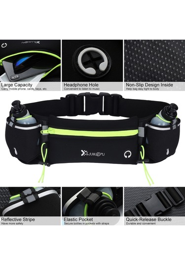 Geeksen Unisex Spor Bel Çantası, Su Flaslı, Su Geçirmez, Çok Fonksiyonlu, Koşu Ve Outdoor Aktivitelere İdeal, Mavi 1053 Mavi